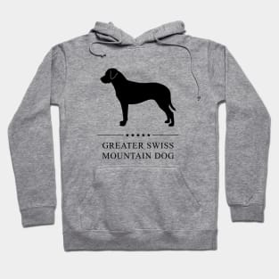 Greater Swiss Mountain Dog Black Silhouette Hoodie